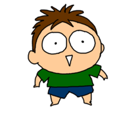 Single-edged eyelids "Niou-san" 6 sticker #9835707