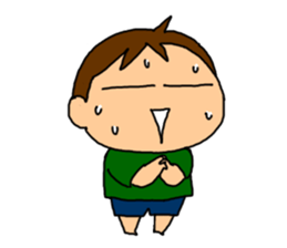 Single-edged eyelids "Niou-san" 6 sticker #9835710