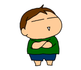 Single-edged eyelids "Niou-san" 6 sticker #9835713