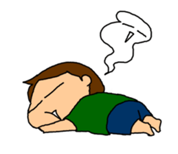 Single-edged eyelids "Niou-san" 6 sticker #9835719