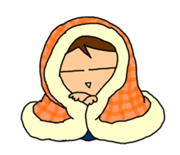 Single-edged eyelids "Niou-san" 6 sticker #9835725