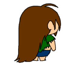 Single-edged eyelids "Niou-san" 6 sticker #9835727