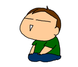 Single-edged eyelids "Niou-san" 6 sticker #9835728