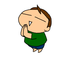 Single-edged eyelids "Niou-san" 6 sticker #9835732