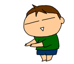 Single-edged eyelids "Niou-san" 6 sticker #9835733