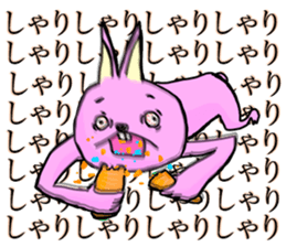 hanatare cat and rabbit wearing a tie sticker #9836657