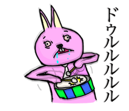 hanatare cat and rabbit wearing a tie sticker #9836658