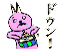 hanatare cat and rabbit wearing a tie sticker #9836660