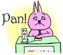 hanatare cat and rabbit wearing a tie sticker #9836661