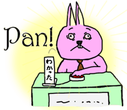 hanatare cat and rabbit wearing a tie sticker #9836661