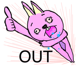 hanatare cat and rabbit wearing a tie sticker #9836667