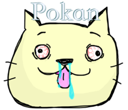 hanatare cat and rabbit wearing a tie sticker #9836681