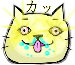 hanatare cat and rabbit wearing a tie sticker #9836682