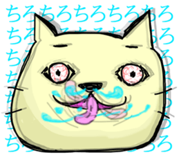 hanatare cat and rabbit wearing a tie sticker #9836683