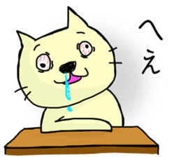 hanatare cat and rabbit wearing a tie sticker #9836686