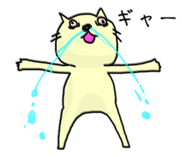 hanatare cat and rabbit wearing a tie sticker #9836687