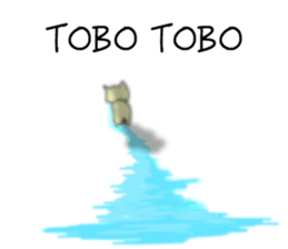 hanatare cat and rabbit wearing a tie sticker #9836688