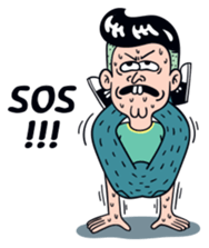 Cheeky man(English Ver.) sticker #9837423