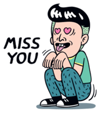 Cheeky man(English Ver.) sticker #9837424