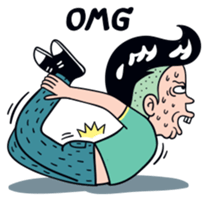 Cheeky man(English Ver.) sticker #9837428