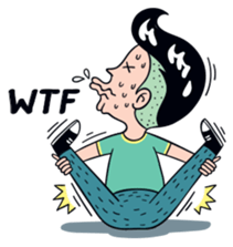 Cheeky man(English Ver.) sticker #9837429