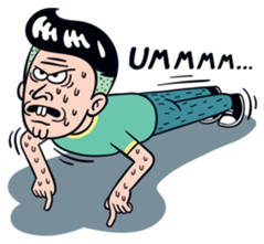 Cheeky man(English Ver.) sticker #9837431