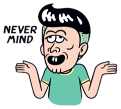 Cheeky man(English Ver.) sticker #9837435