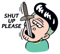 Cheeky man(English Ver.) sticker #9837436