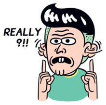 Cheeky man(English Ver.) sticker #9837443