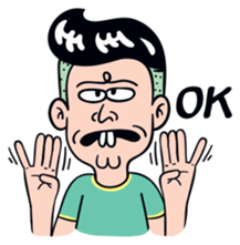 Cheeky man(English Ver.) sticker #9837448