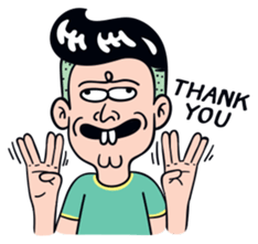 Cheeky man(English Ver.) sticker #9837449