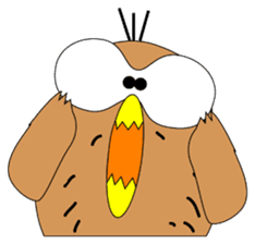 Strange Owl sticker #9837457