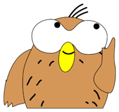 Strange Owl sticker #9837459