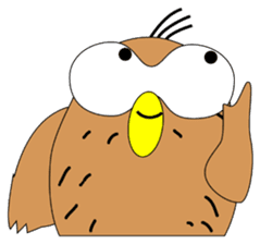 Strange Owl sticker #9837459