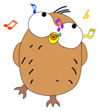 Strange Owl sticker #9837465