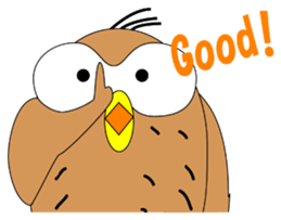 Strange Owl sticker #9837471