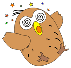 Strange Owl sticker #9837474