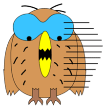 Strange Owl sticker #9837476