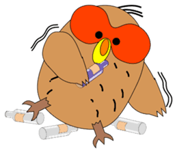 Strange Owl sticker #9837479