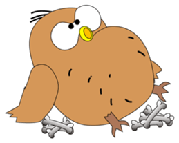 Strange Owl sticker #9837480