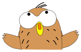 Strange Owl sticker #9837482