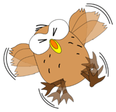 Strange Owl sticker #9837491