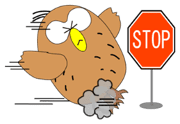 Strange Owl sticker #9837493