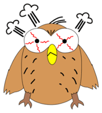 Strange Owl sticker #9837495