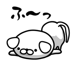 Samurai dog! sticker #9837886