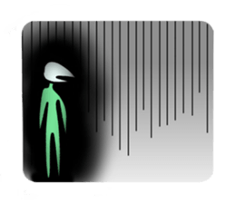 No eyes and name sticker #9838392