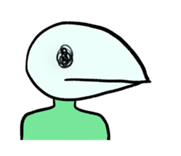 No eyes and name sticker #9838410