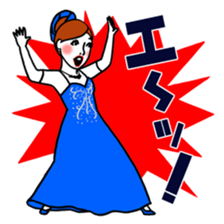 Kawaii Dancing Lady sticker #9838544