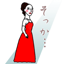 Kawaii Dancing Lady sticker #9838550