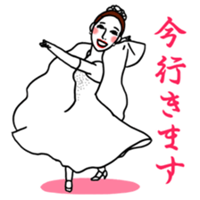 Kawaii Dancing Lady sticker #9838568